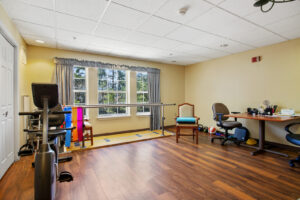 Exercise room at Charter Senior Living of Vinings